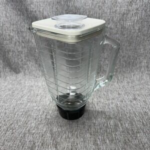 VTG. OSTER REGENCY KITCHEN CENTER - HEAVY GLASS BLENDER - CLEAN - COMPLETE